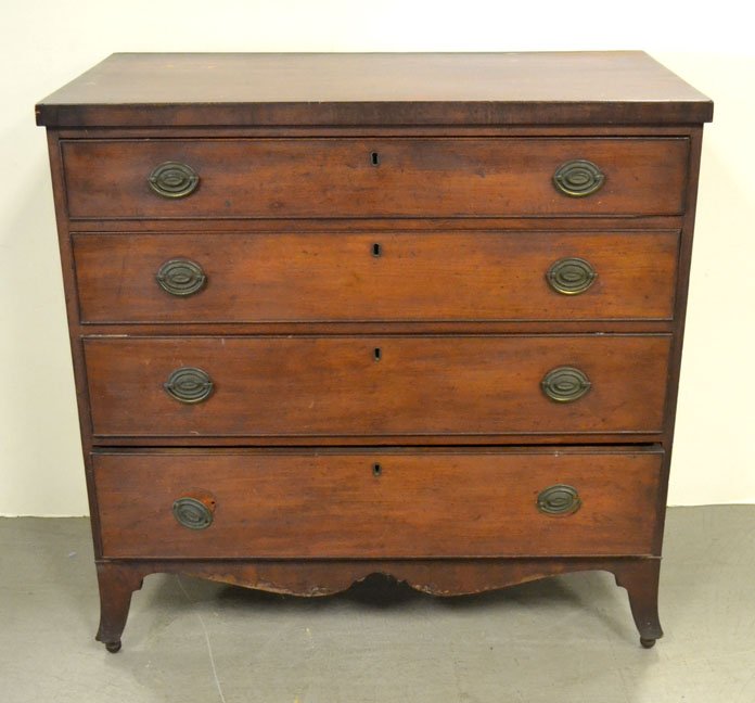 Pine Federal four drawer chest (1 of 5)