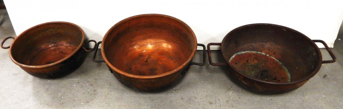 Three copper candy kettles (1 of 2)