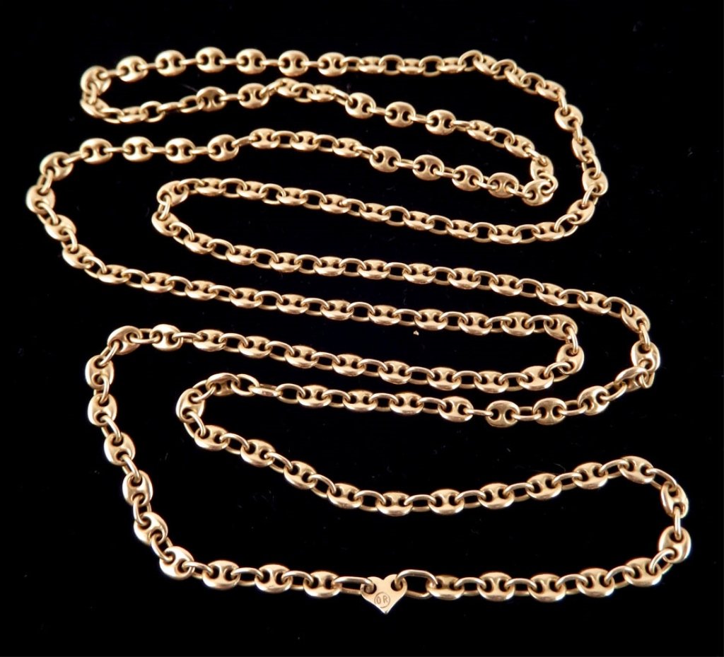 14k gold Gucci link necklace chain (1 of 2)