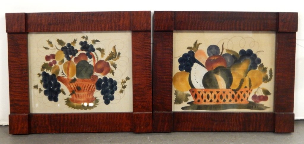 (Hope R.) Angier two theorem oils on velvet (1 of 6)