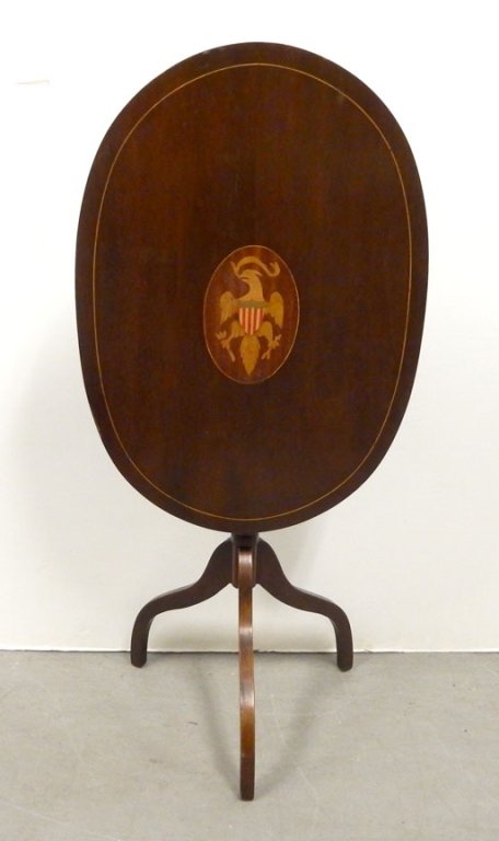 Federal style tilt-top candle stand (1 of 4)