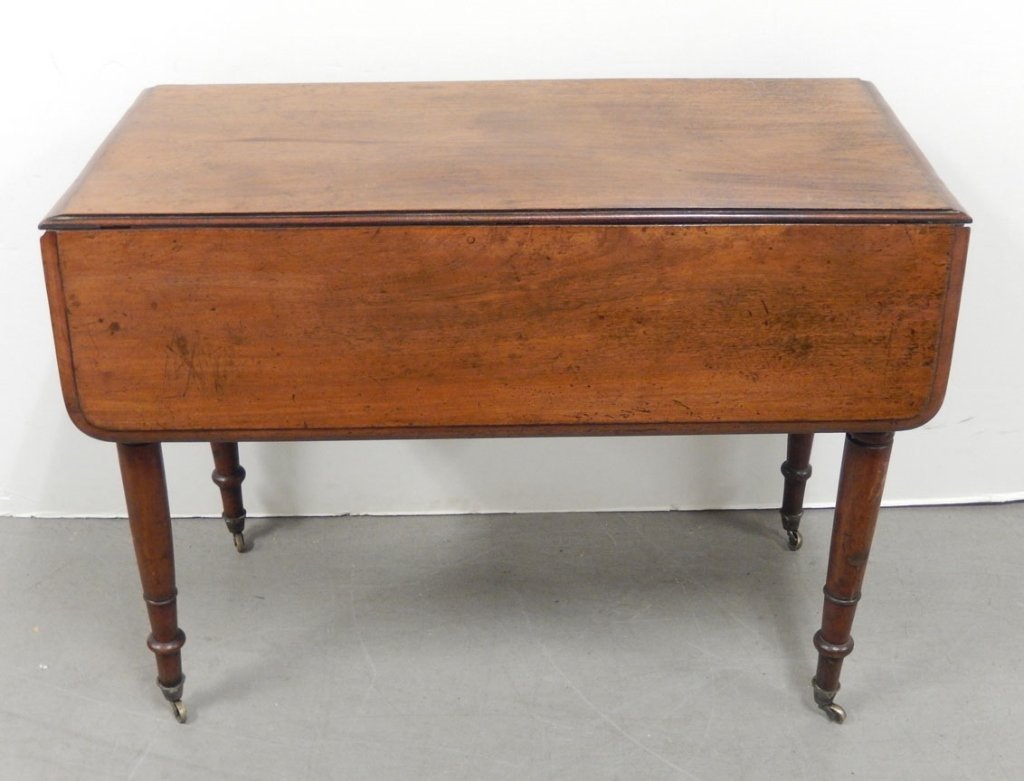 English mahogany drop-leaf breakfast table (1 of 5)