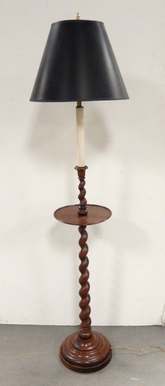 Mahogany floor lamp (1 of 5)