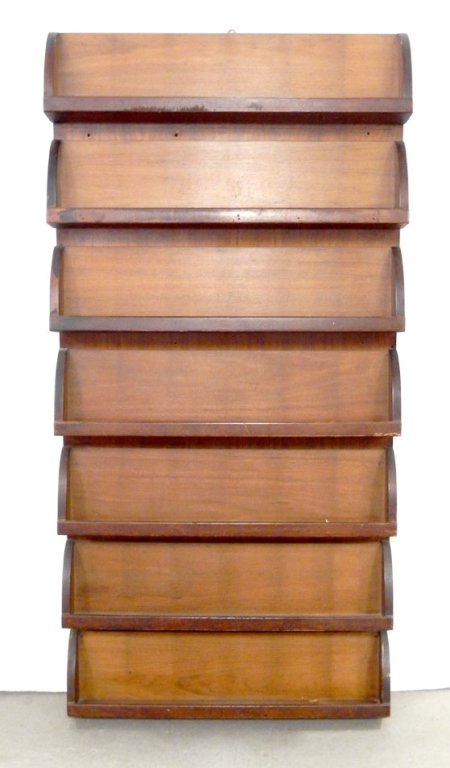 Custom made mahogany display rack (1 of 3)