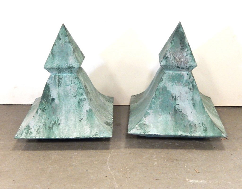 Pair of antique tin Victorian roof finials (1 of 5)