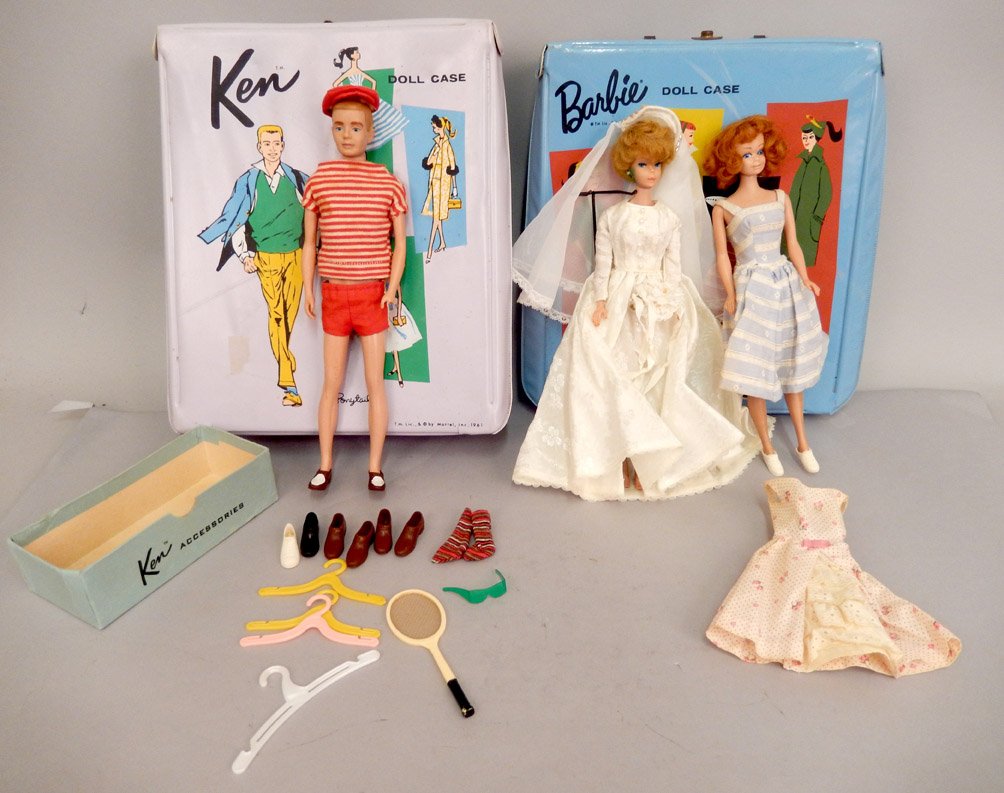 Barbie and Ken dolls in cases (1 of 5)