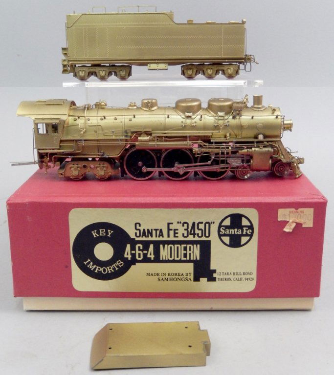 Key Imports Santa Fe 3450 brass loco and tender (1 of 9)