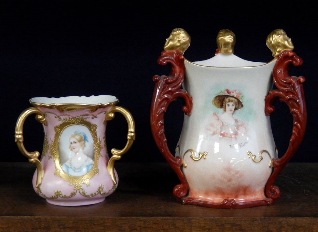 Belleek Willets and American Belleek hand painted (1 of 7)