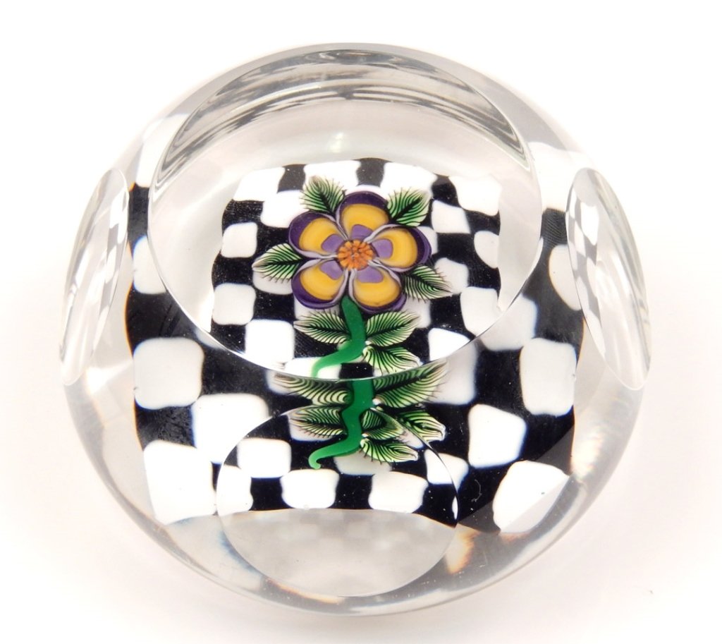 John Deacons art glass paperweight (1 of 2)