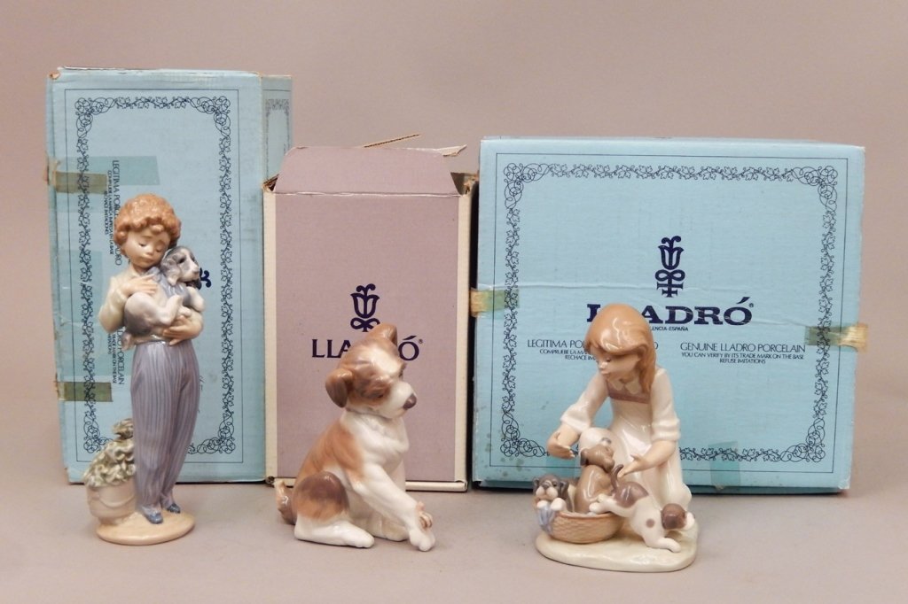 Three Lladro porcelain figurines in original boxes (1 of 7)