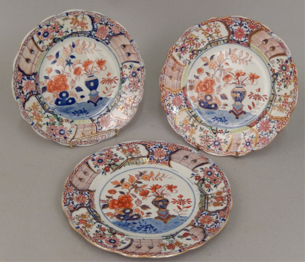 Three Mason's Ironstone plates (1 of 3)