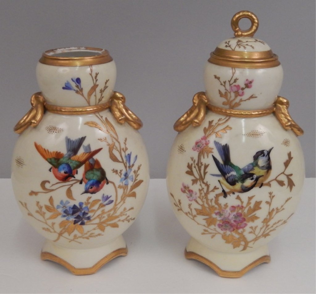 Continental porcelain urns (1 of 8)
