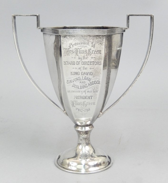 Sterling silver presentation trophy (1 of 2)