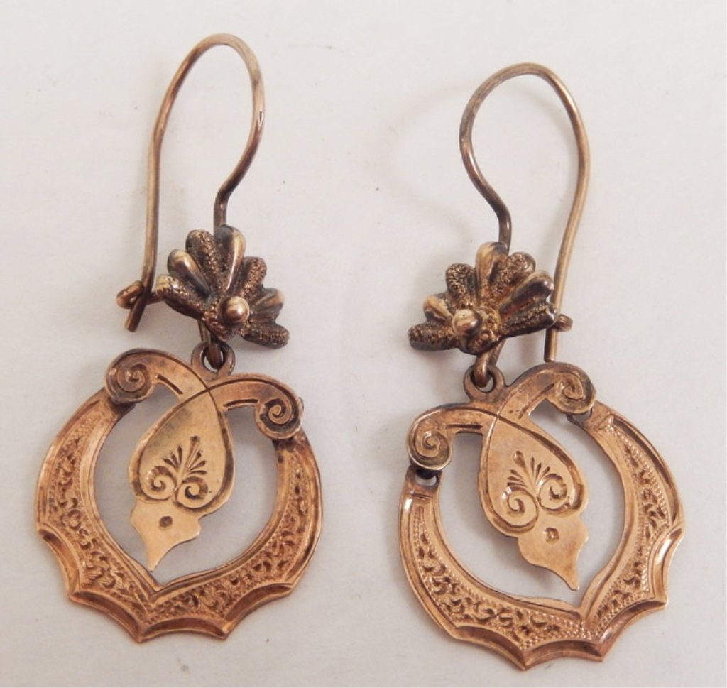 14k gold Victorian earrings (1 of 3)