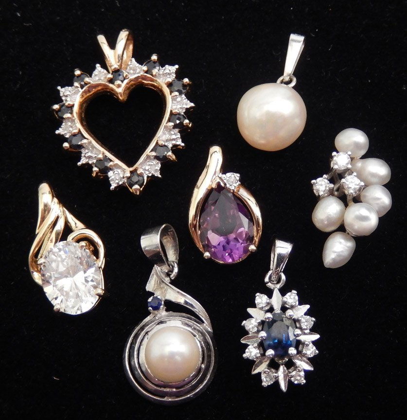 14k and 10k gold pendants (1 of 1)