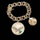 14k gold Philadelphia Eagles charm bracelet