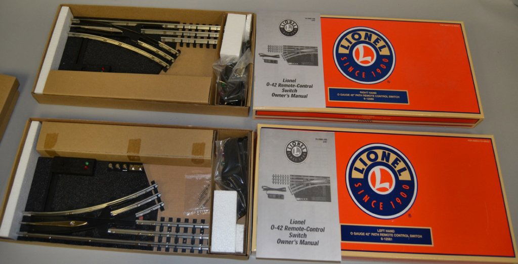 Lionel Right Hand and Left Hand remote control switches (1 of 3)