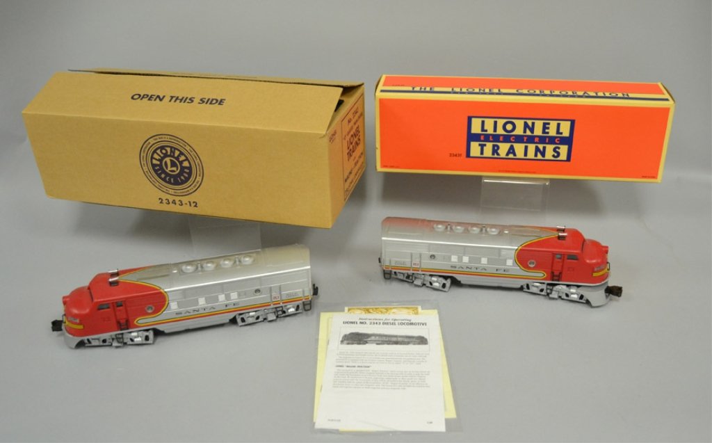 Lionel Twin Diesel Locomotives No. 2343 Santa Fe (1 of 6)