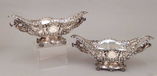 Pair of Carrington & Co. London 1894 sterling silver