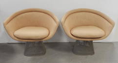 Pair of Warren Platner Knoll Furniture lounge chairs