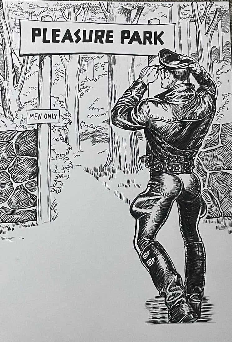 TOM OF FINLAND - From Kake Vol. 20 - DRAWING - MIXED MEDIA ON PAPER - IN THE STYLE OF (1 of 10)