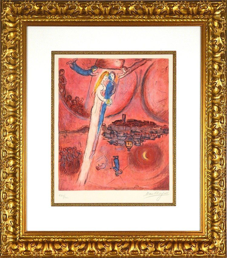 MARC CHAGALL - THE SONG OF SONGS - 1975 - LITHOGRAPHY ON PAPER - IN THE STYLE OF (1 of 4)