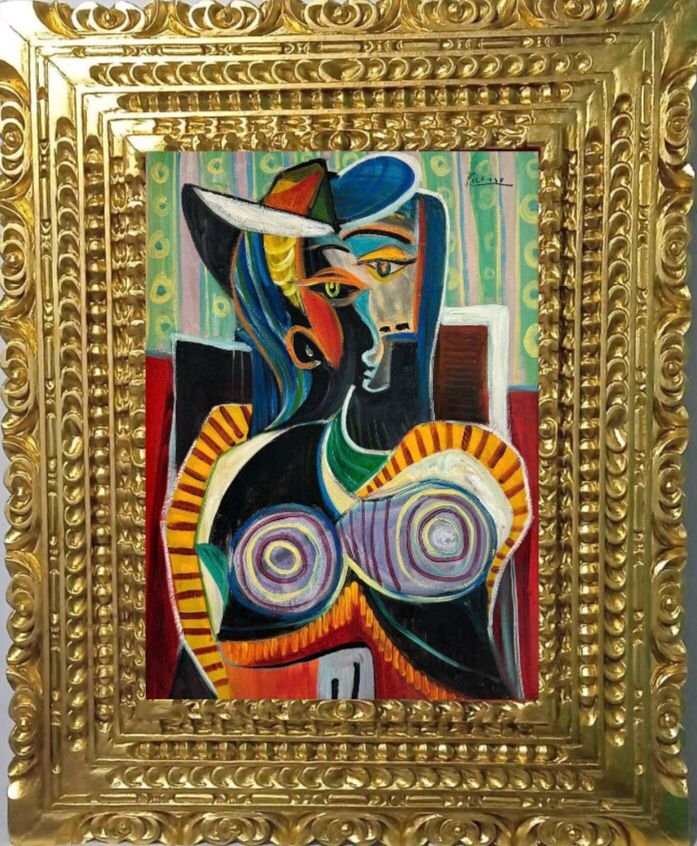 PABLO PICASSO - UNTITLED - PORTRAIT OF A FEMALE - OIL ON CANVAS - IN THE STYLE OF (1 of 7)
