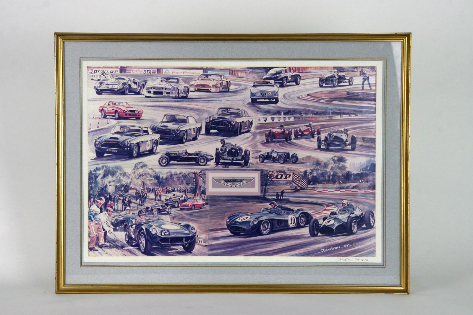 Aston Martin Print by John Evans. (1 of 2)