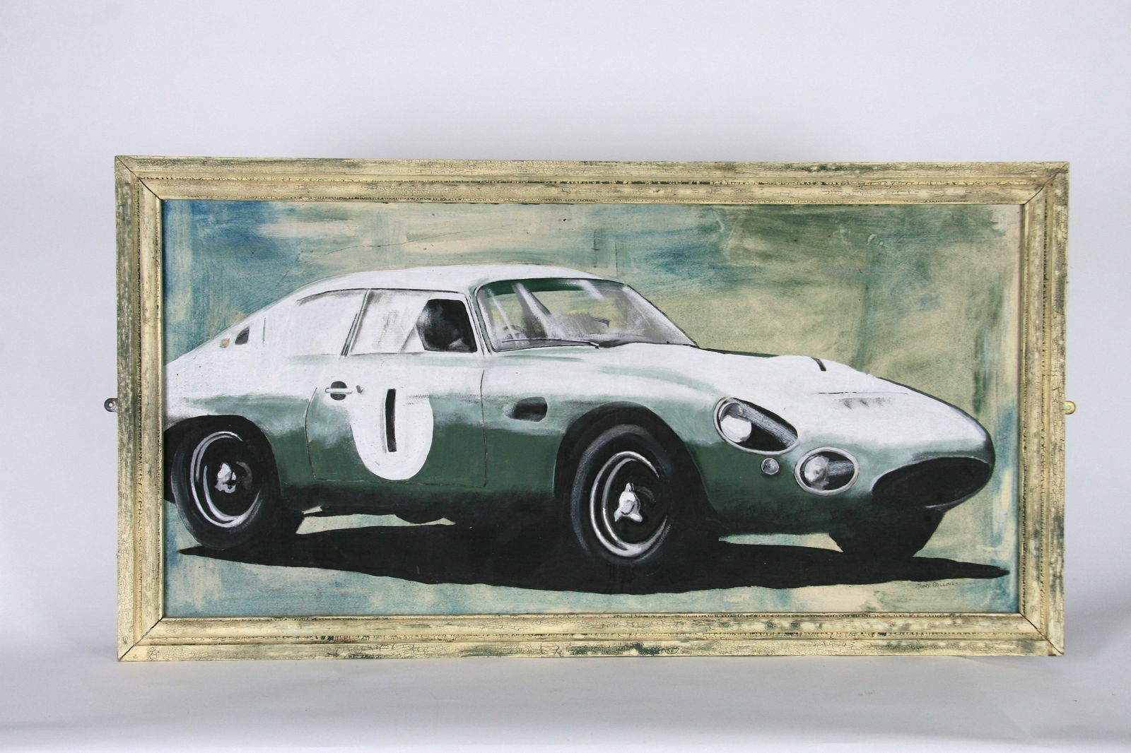 Aston Martin DP212 original painting by Tony Collins (1 of 3)