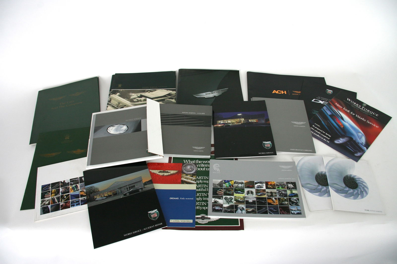 Collection of Aston Martin model range & Works service brochures (1 of 1)