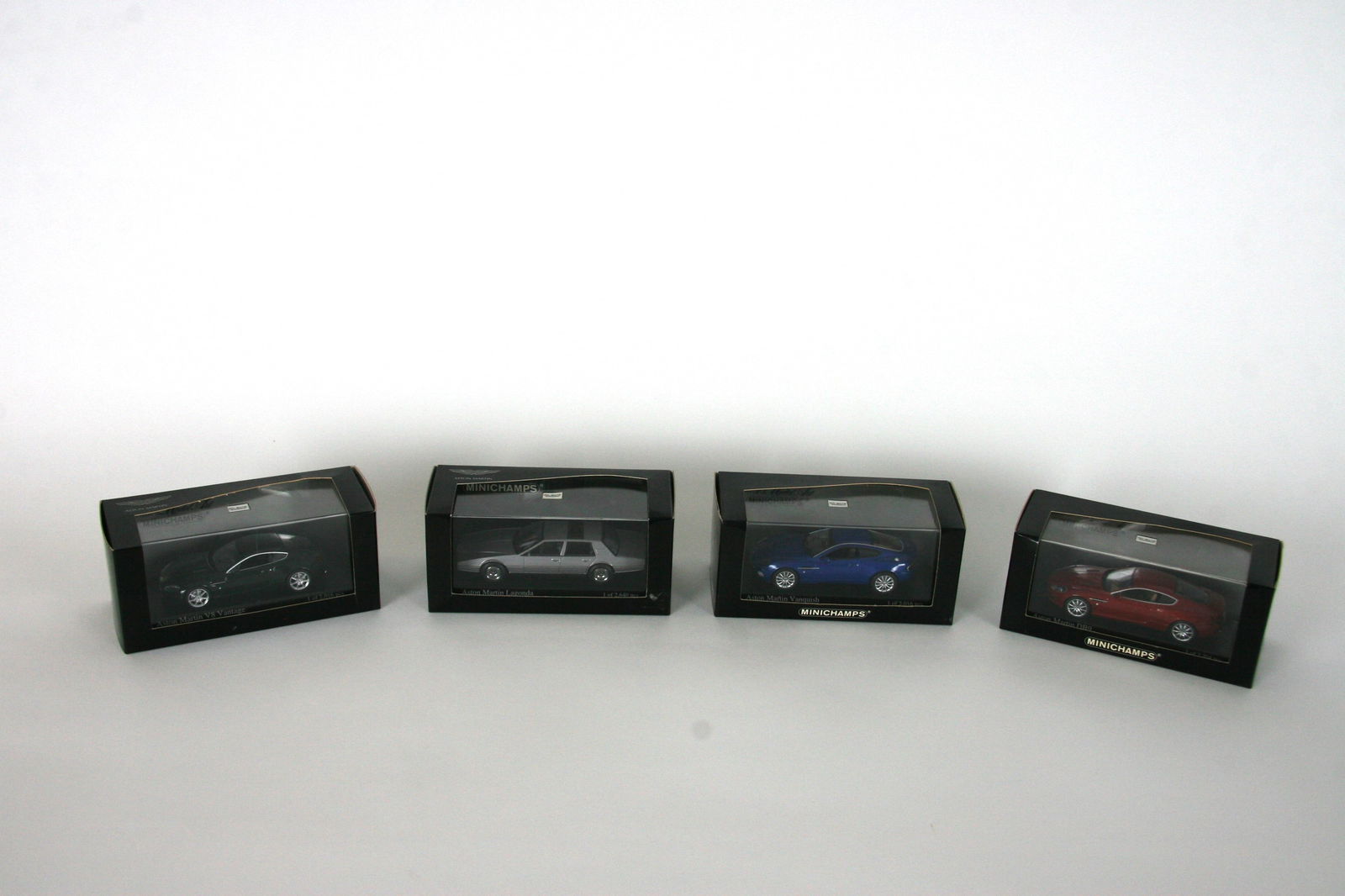4 x Aston Martin Minichamps 1:43 models (1 of 5)