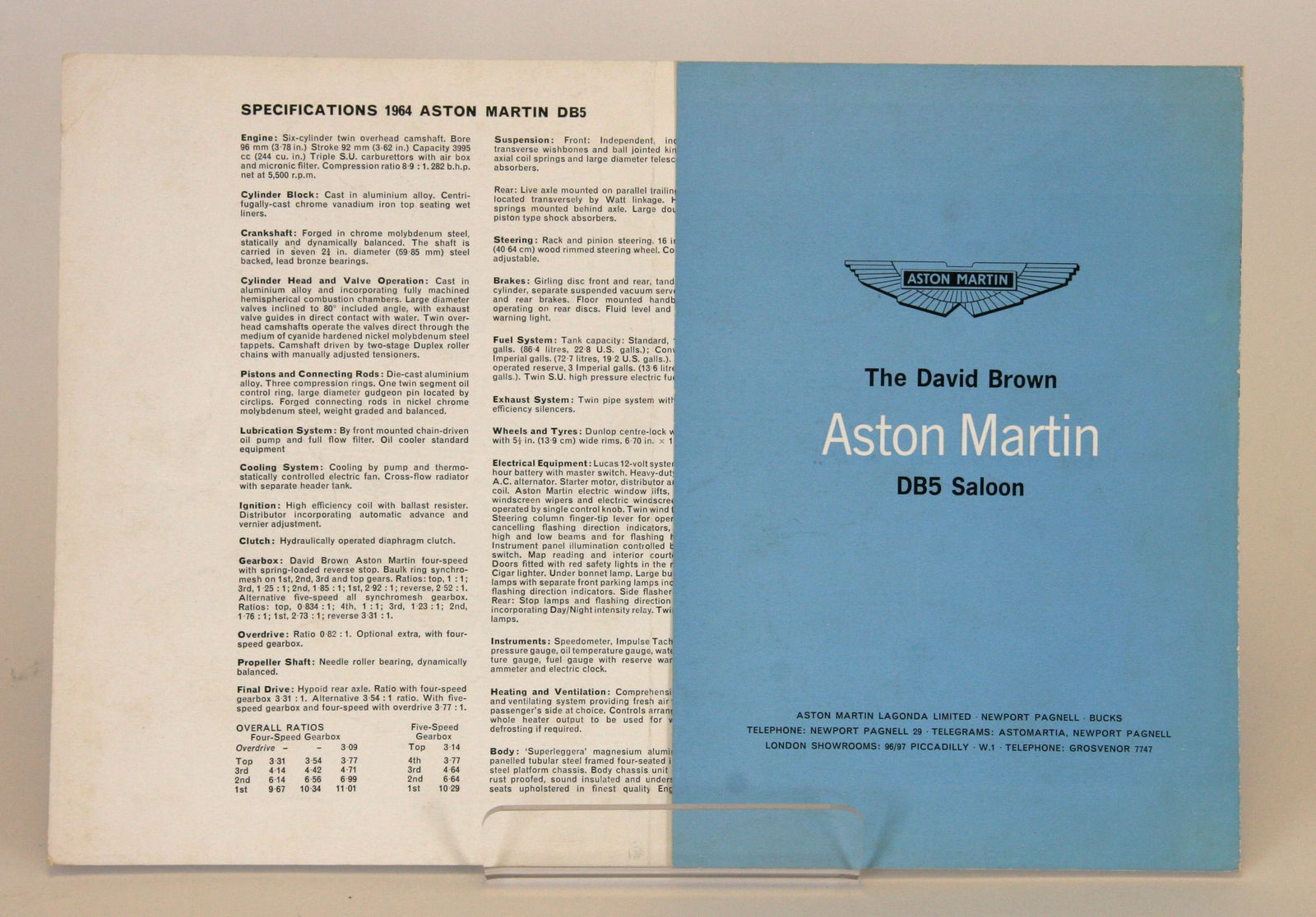 Aston Martin DB5 brochure (1 of 3)