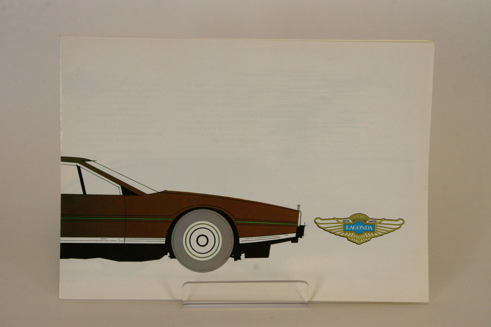 Aston Martin Lagonda brochure (1 of 3)