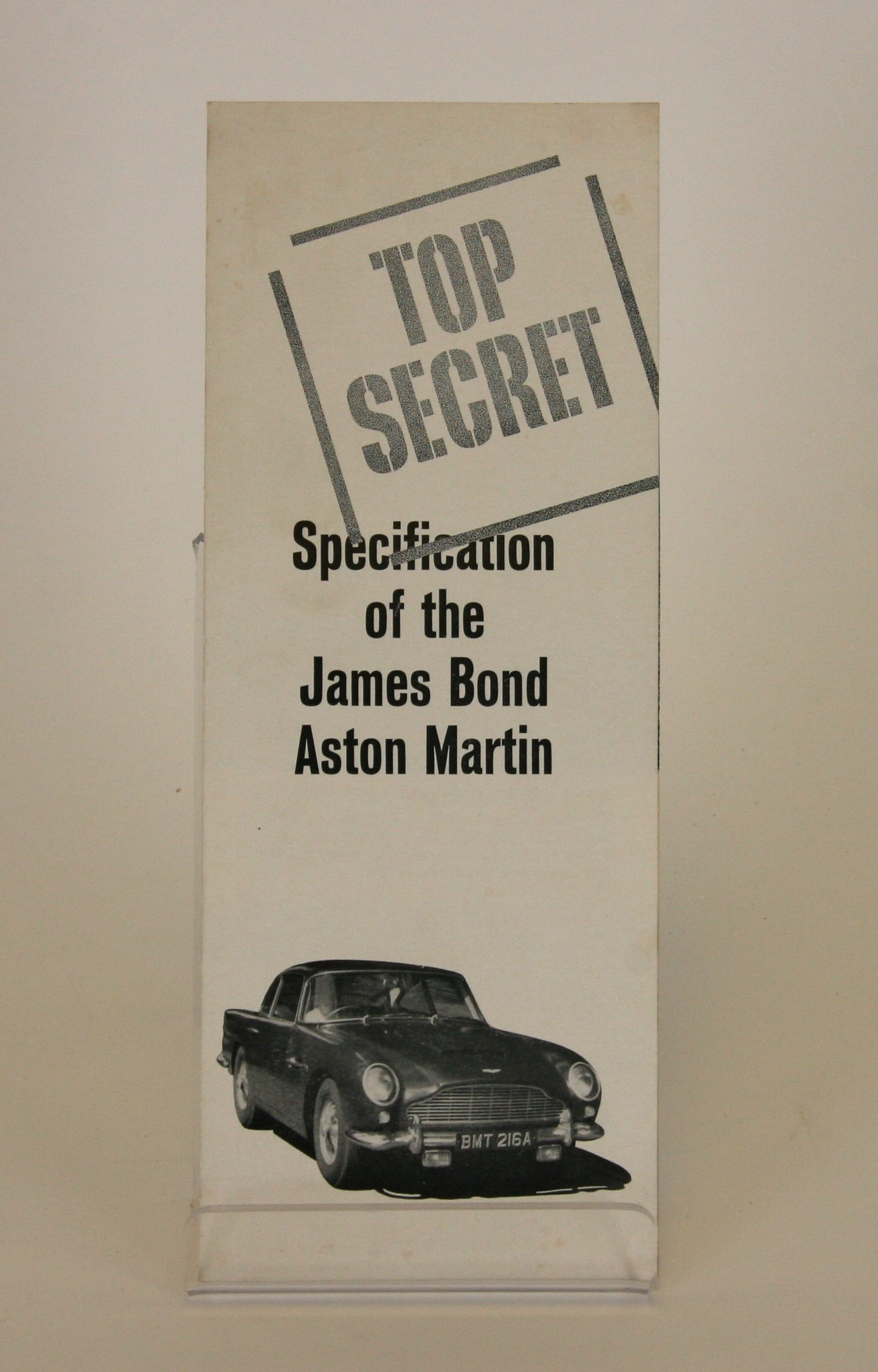Aston Martin James Bond DB5 brochure (1 of 3)