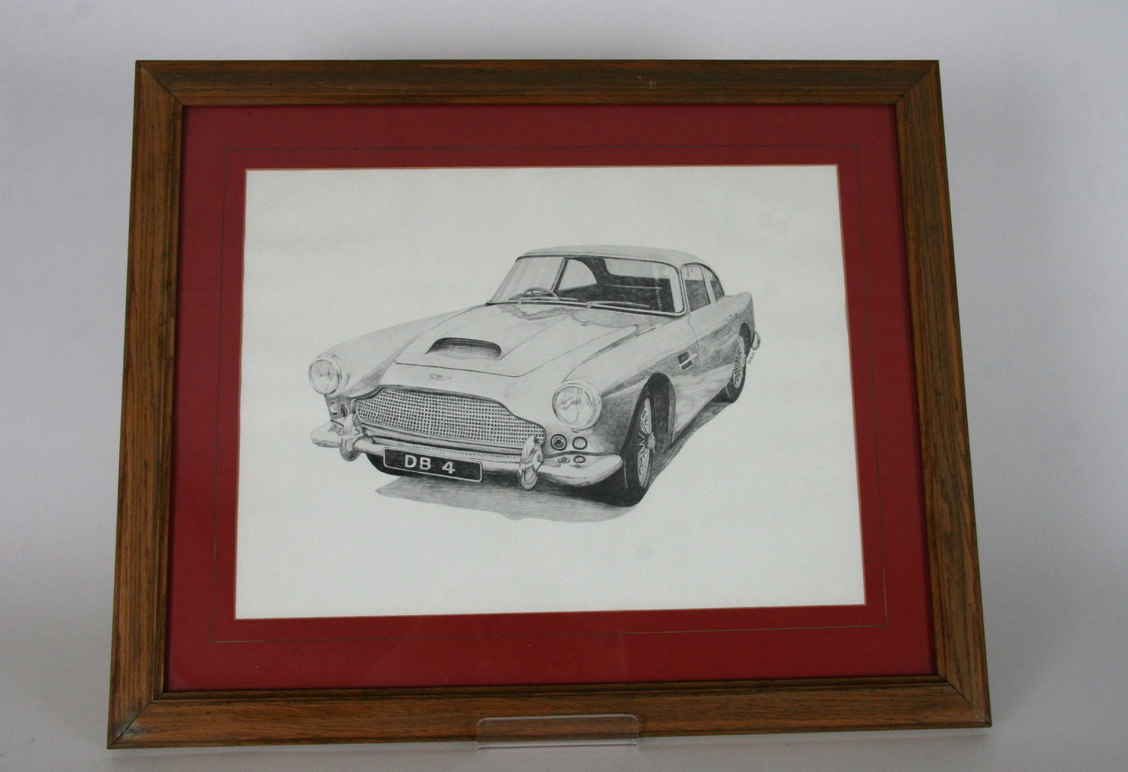 Aston Martin DB4 pencil drawing (1 of 3)