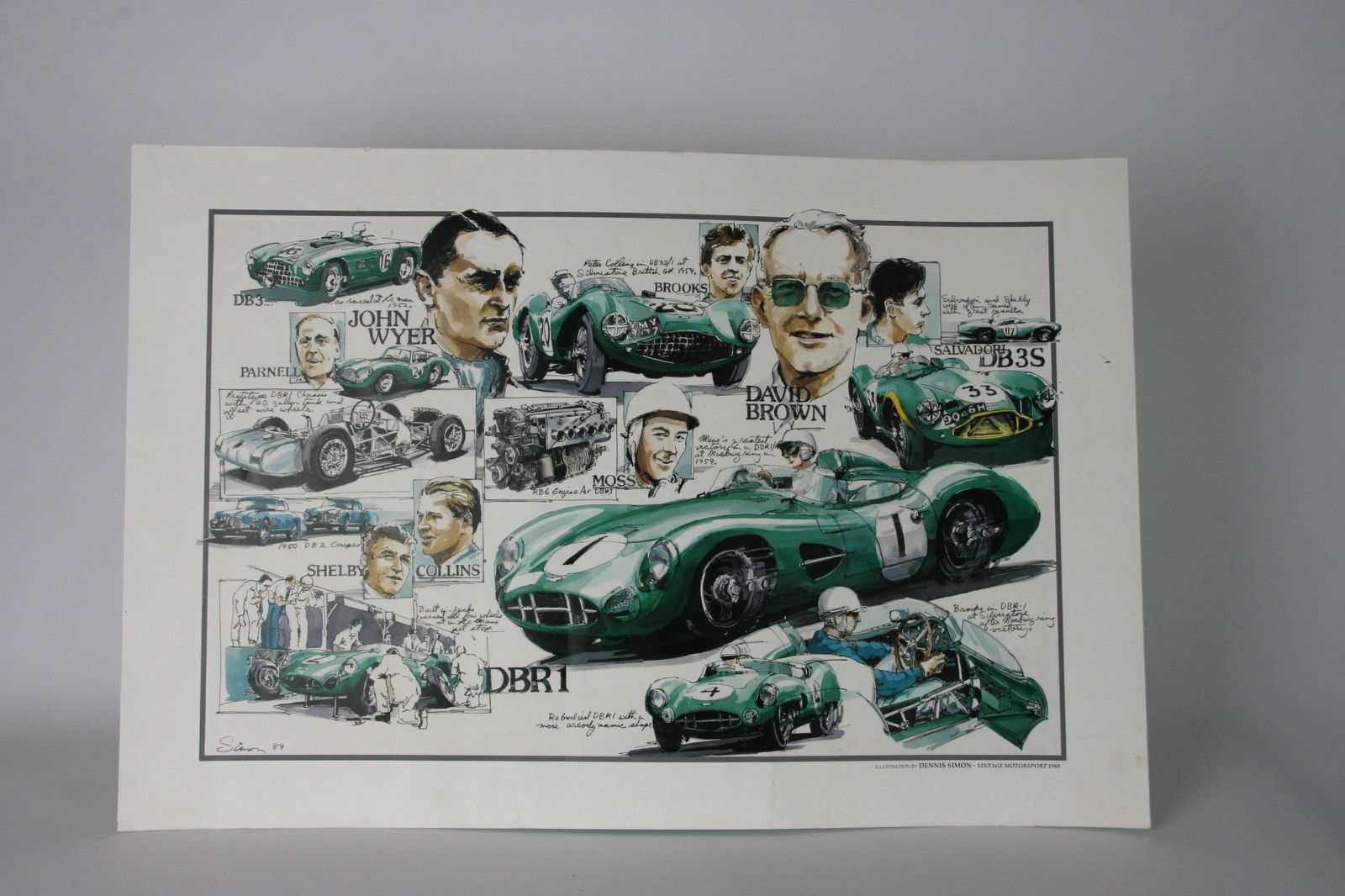 Aston Martin DBR1 poster (1 of 3)