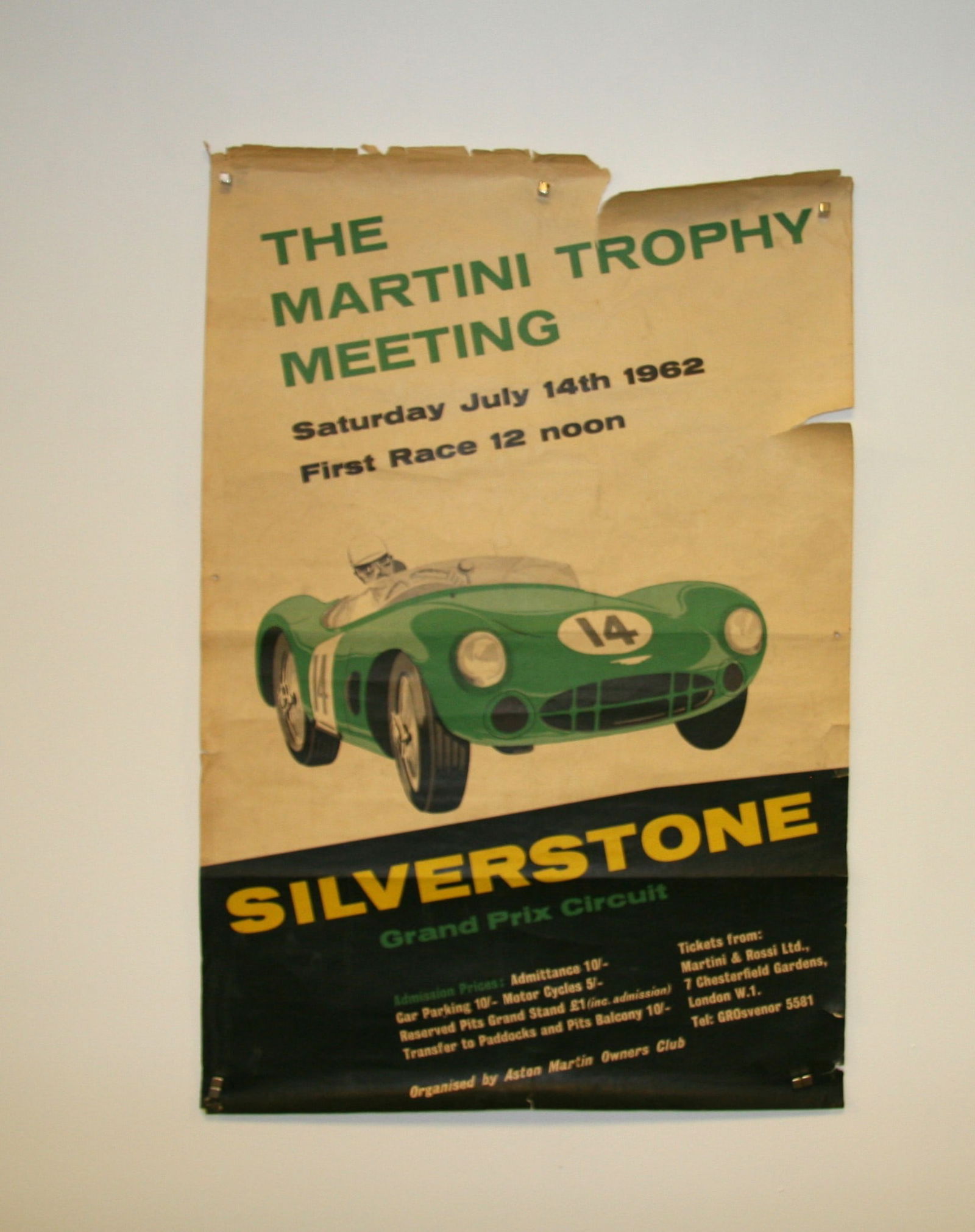 Original Silverstone Martini Trophy Poster (1 of 3)