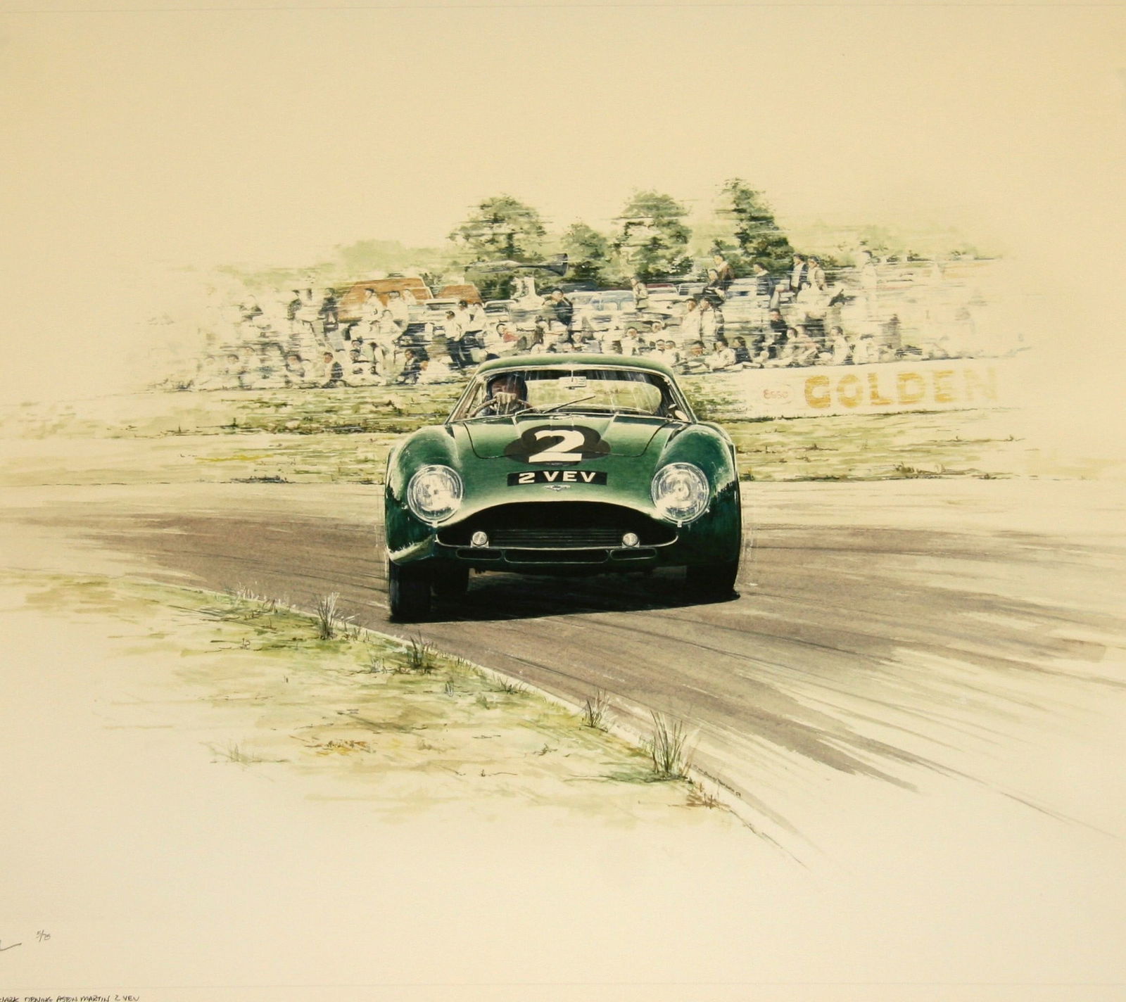 Aston Martin Jim Clark 2 VEV print by Thorburn (1 of 3)