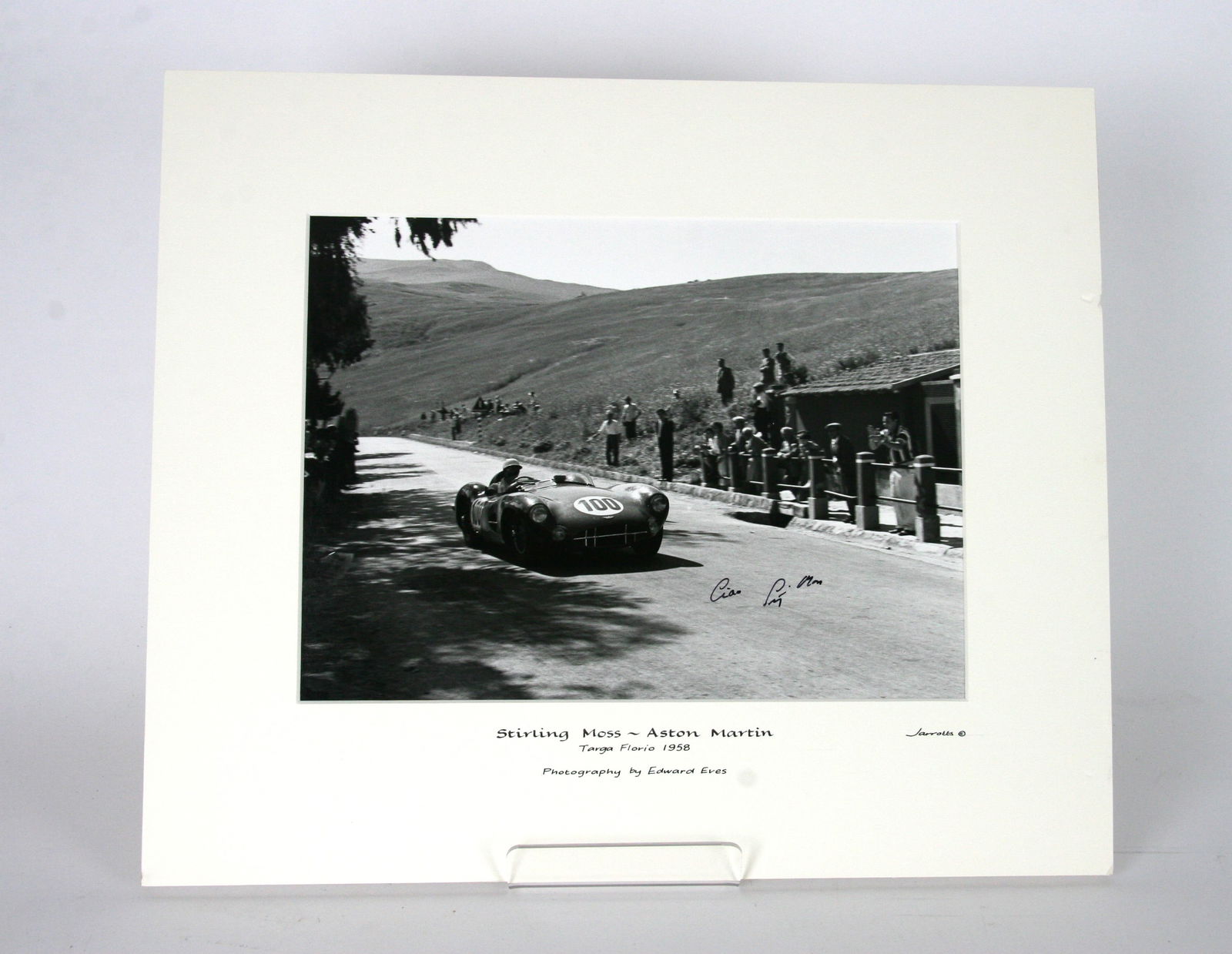 Aston Martin Stirling Moss signed Jarrotts print (1 of 3)