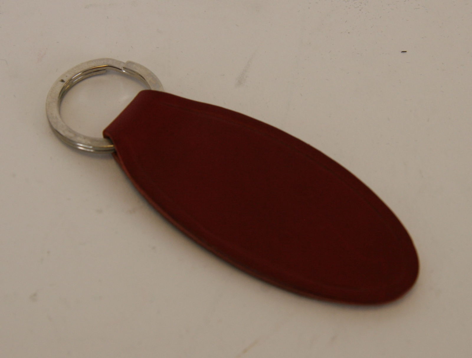Anthony Holt handmade leather fob in red/burgundy (1 of 1)
