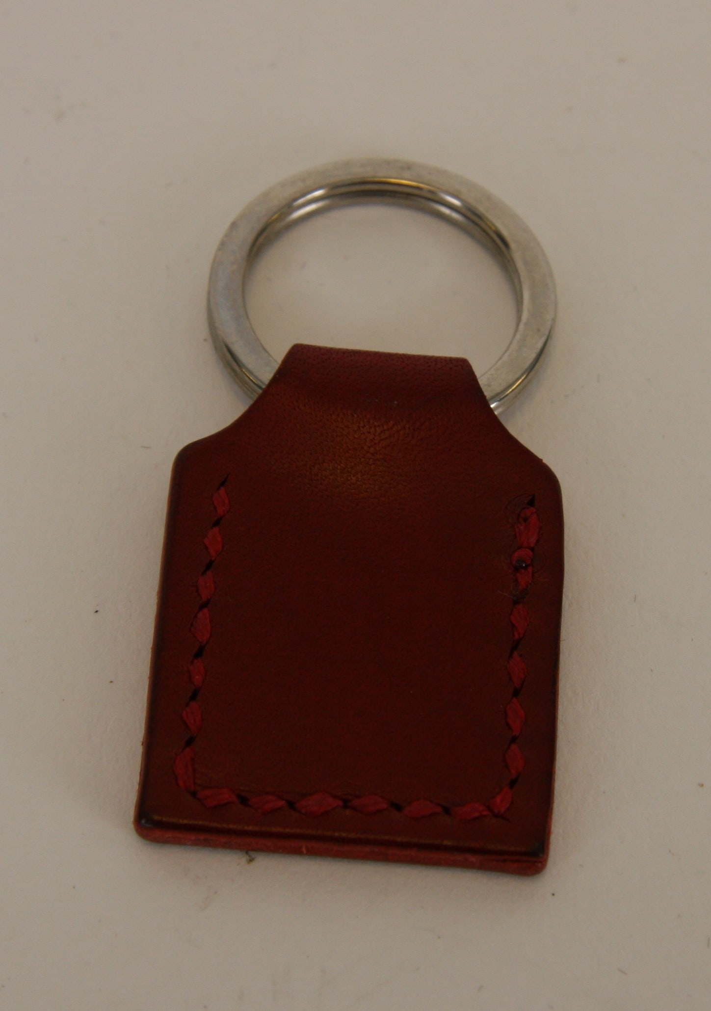 Anthony Holt handmade square leather fob in burgundy (1 of 1)