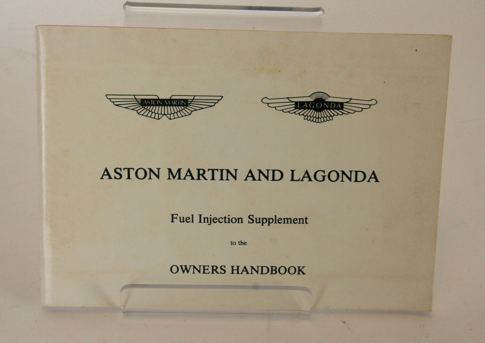 Aston Martin Lagonda Fuel Injection Supplement Booklet Lot 2 (1 of 2)