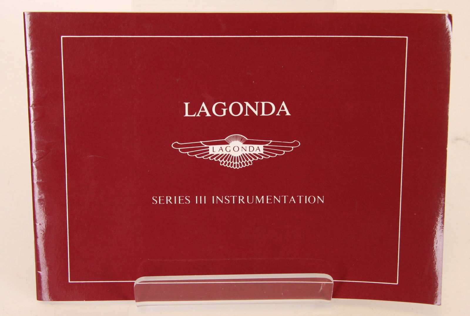 Buy Aston Martin Lagonda Series 3 Instrumentation Supplement