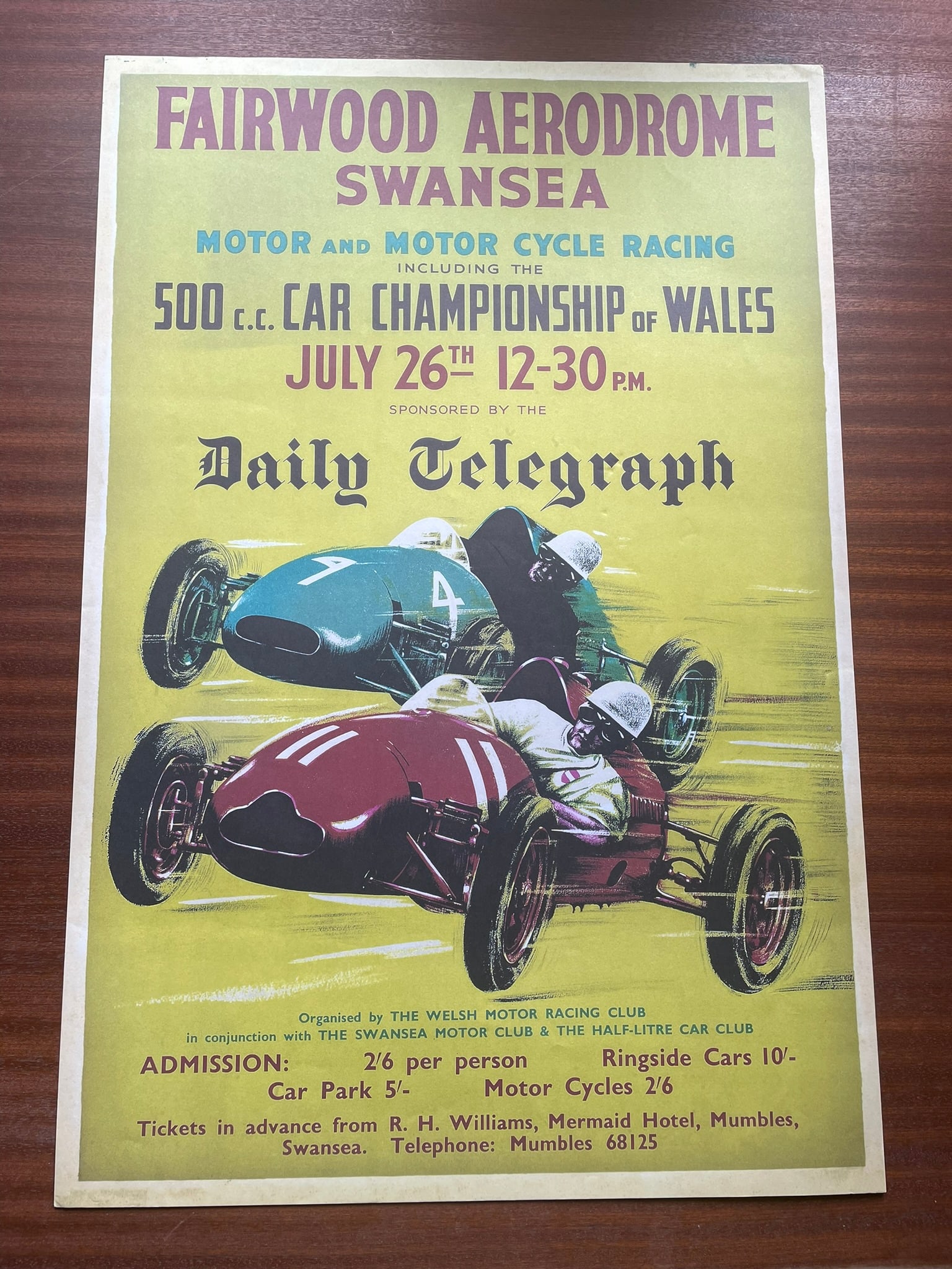 Fairwood Aerodrome poster: A reproduction Fairwood Aerodrome poster. Fine condition