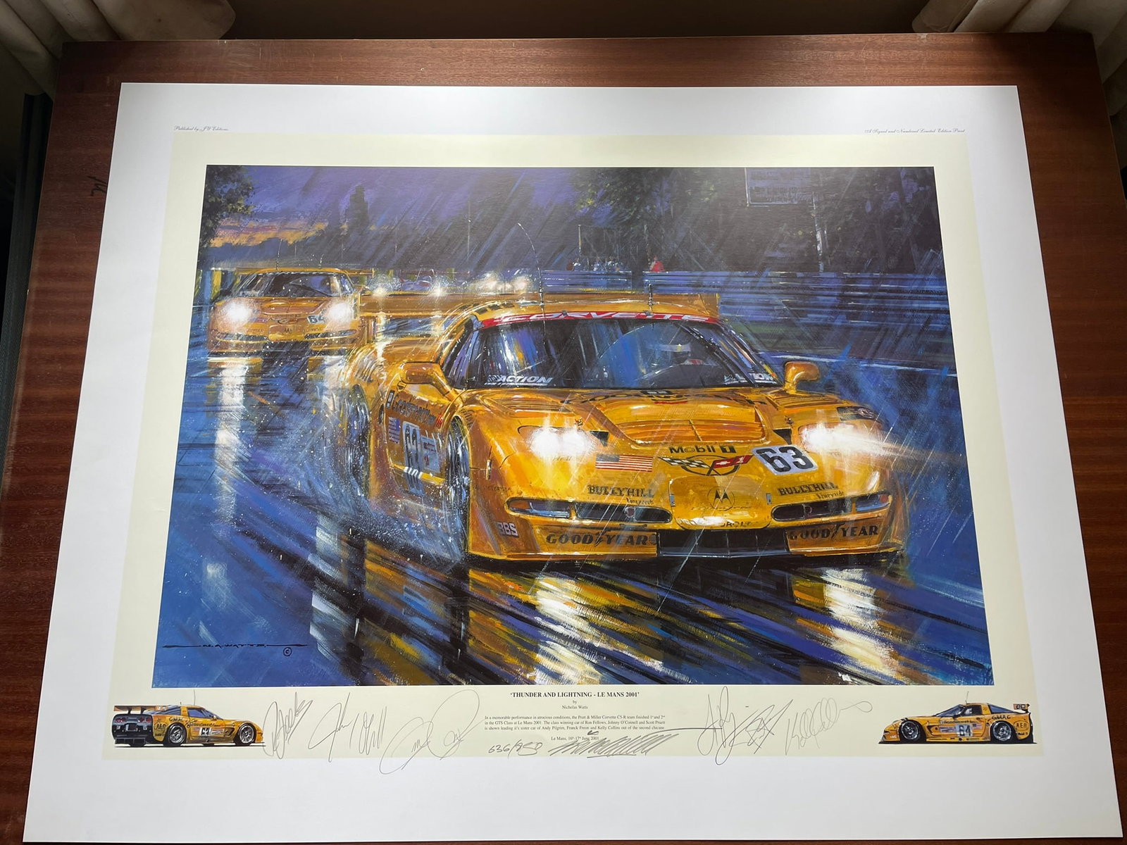Thunder & Lightning – Le Mans 2001. Signed limited print (1 of 1)