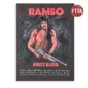 Rod Dyer Signed Poster Artwork from First Blood