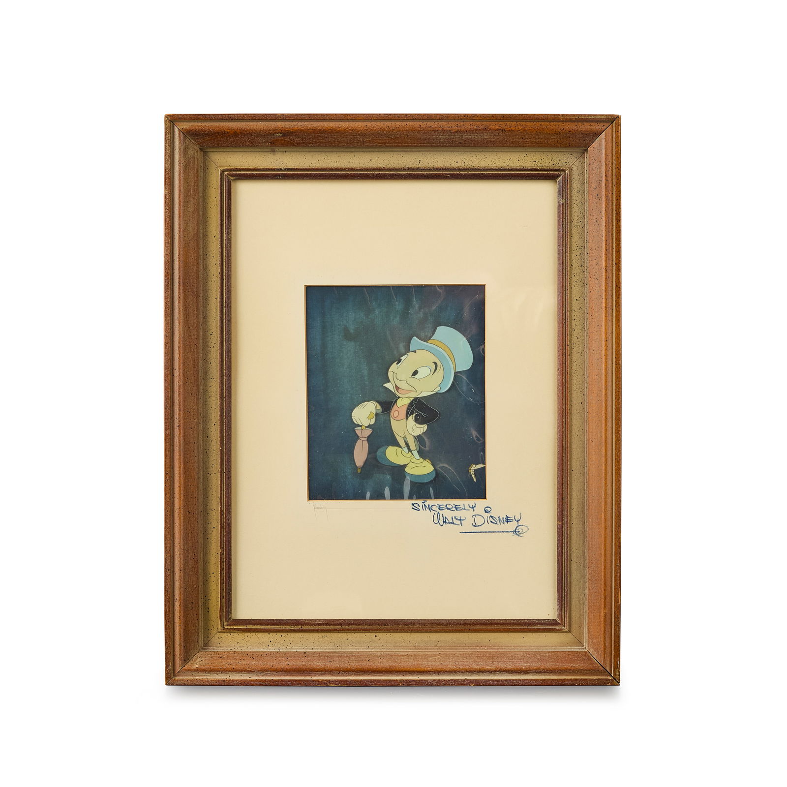 Signed Disney Jiminy Cricket Pinocchio Celluloid (1 of 3)