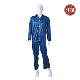 Hugh Hefner Personal 2-Piece Blue Pajama Set