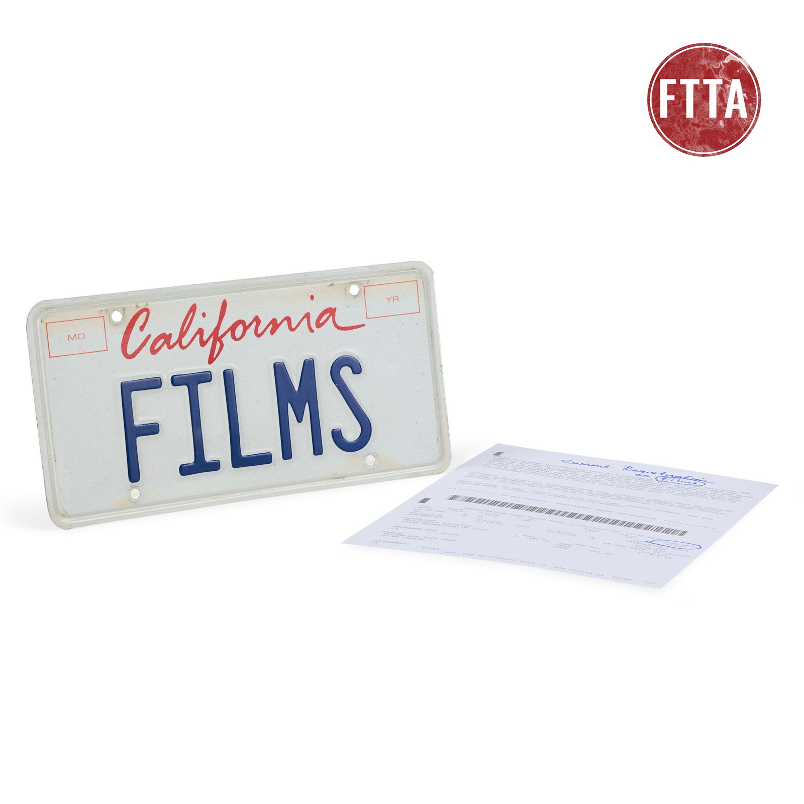 FILMS Vanity Plate with Current Registration (1 of 1)
