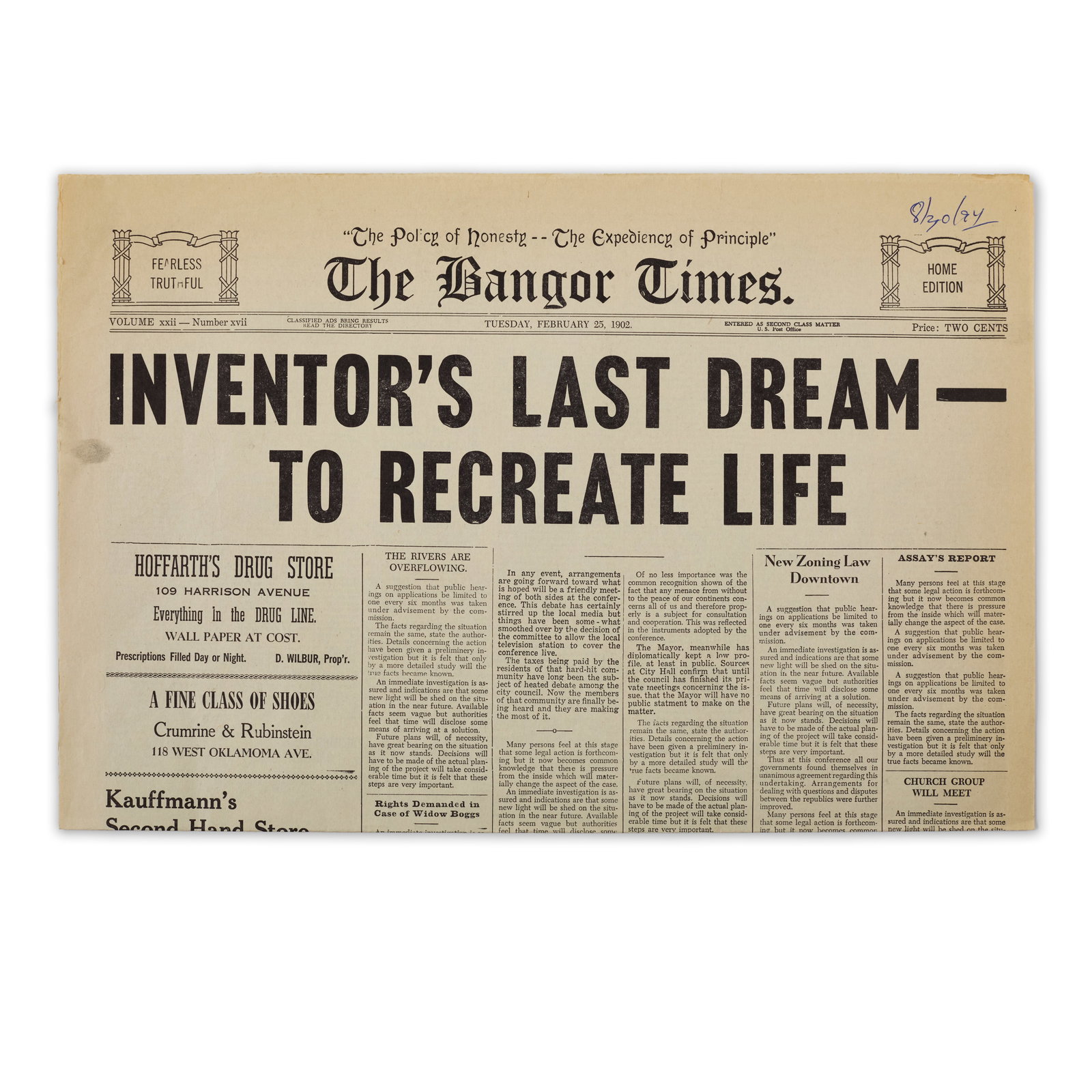 Collection of (5) Assorted Prop Newspapers from Casper (1 of 11)